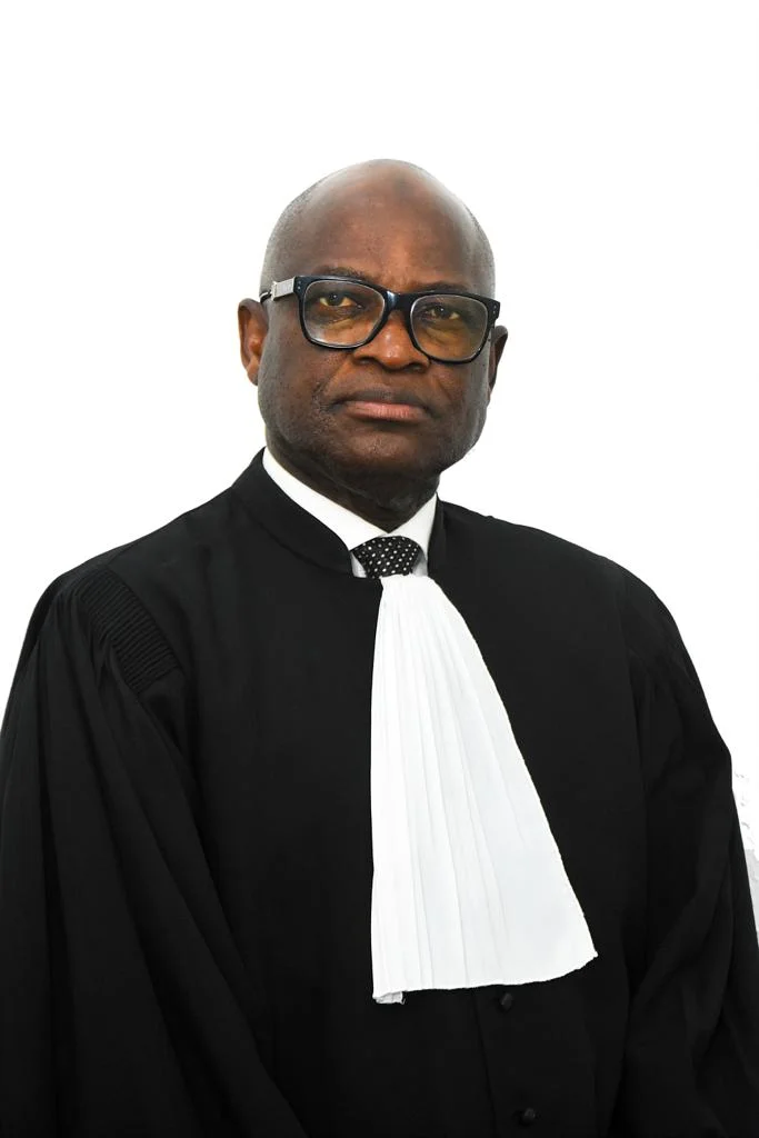 Maître Adama Dia en robe d'audience